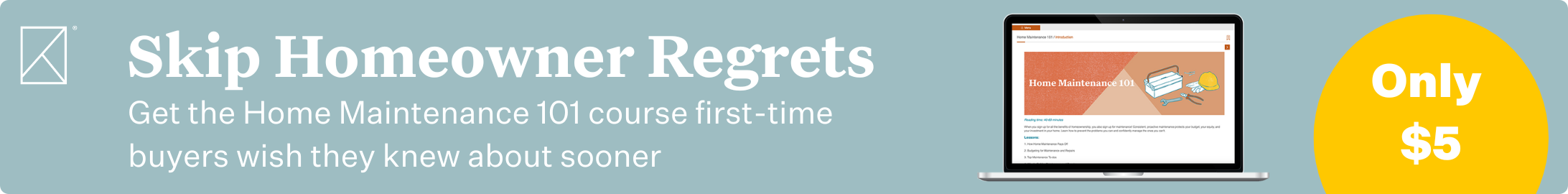 Home Maintenance 101 Course