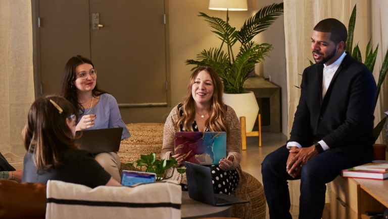 Omar Esposito, President and CEO of Framework with team